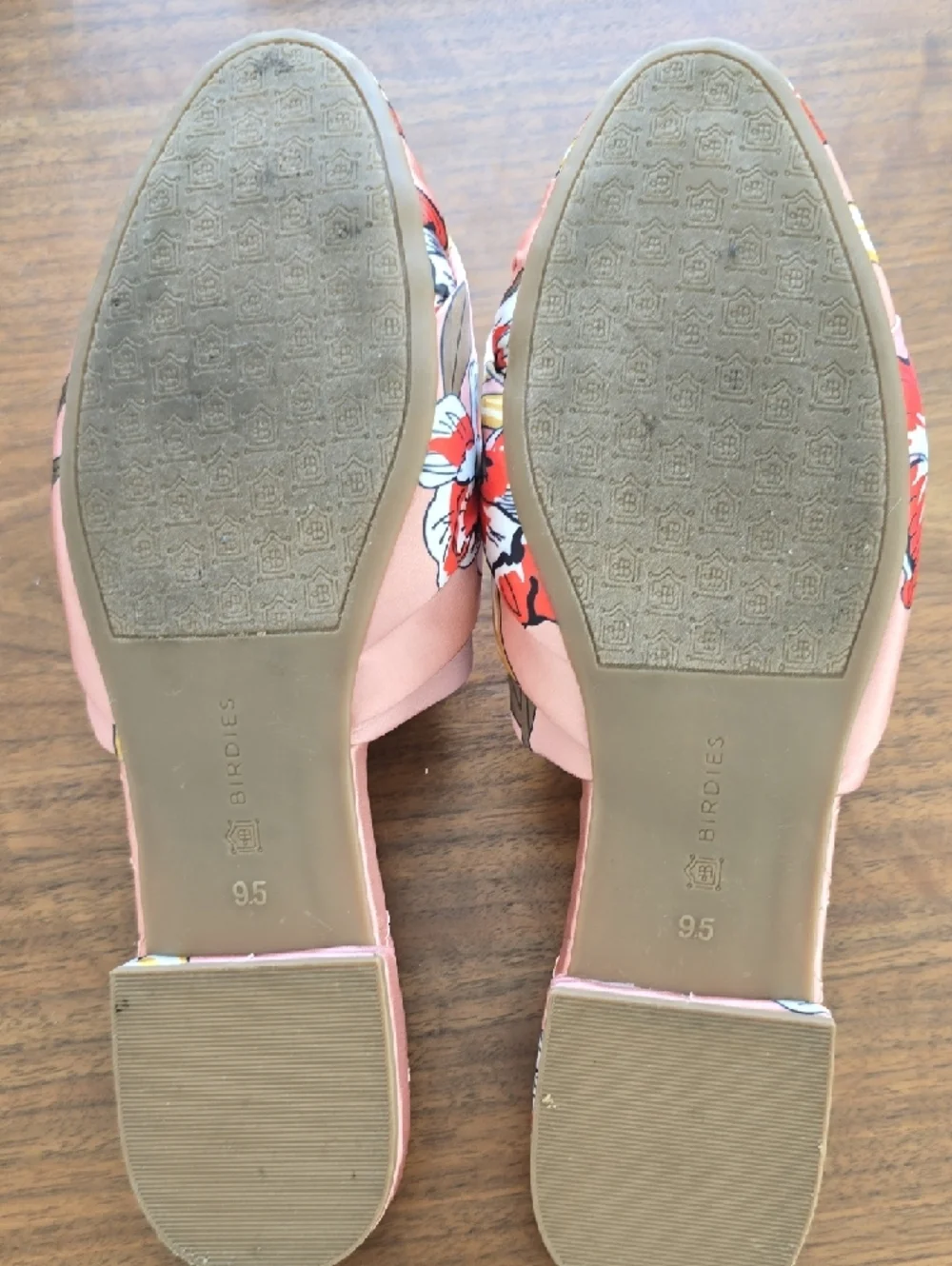 Birdies Pink Floral Knotted Slide Mules - Picture 5 of 8